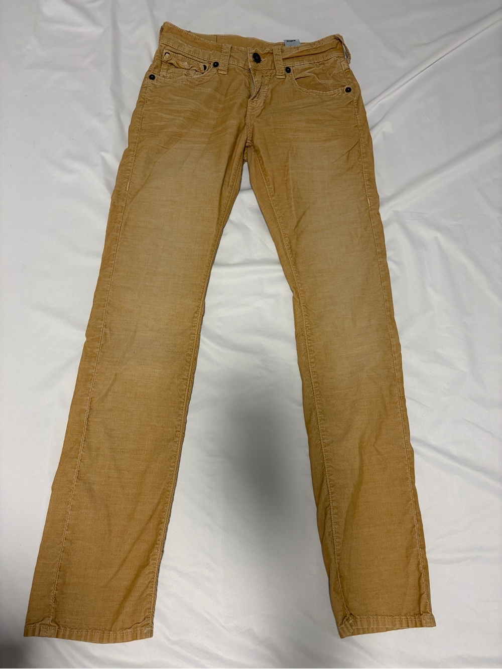 True Religion Men's Khaki/Tan Straight Leg Chinos